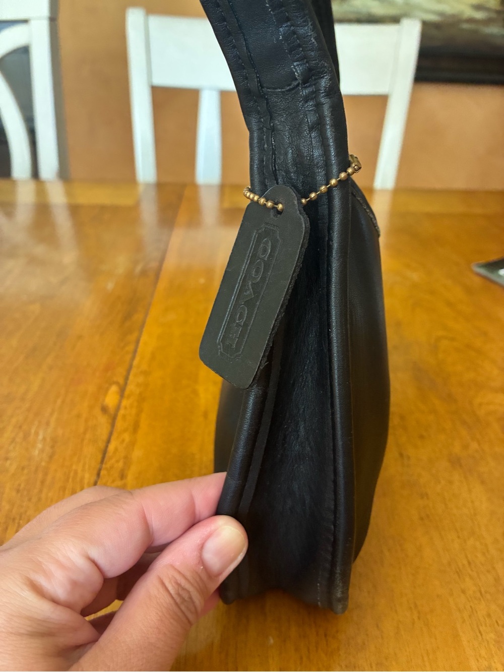 Coach Black Leather Ergo Mini - Gem